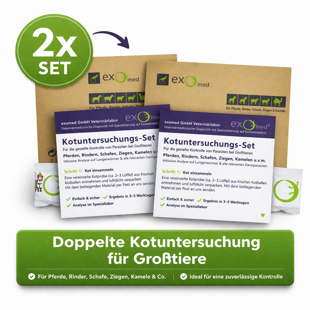 2er-Set Kotuntersuchung für Großtiere – Beste Wahl für zuverlässige Ergebnisse